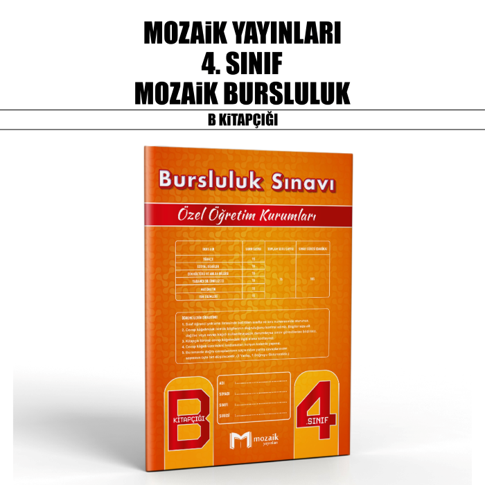 MOZAİK 04.SINIF ÖZEL ÖĞR.BURSLULUK B - 25-26